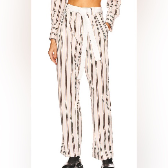 L'Academie Pants - NWT Revolve L’academie Raylee Tailored Pant in Light Pink Baron Stripe XS